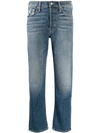 Mother Tomcat Cropped Jeans In We All Scream