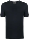 Giorgio Armani Crew Neck T-shirt In Blue
