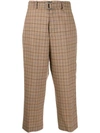 BERWICH CHECK CROPPED TROUSERS