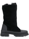 DSQUARED2 FUR TRIMMED ANKLE BOOTS