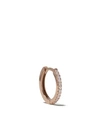 WHITE BIRD 18KT ROSE GOLD DIAMOND MARGOT LARGE HOOP SINGLE EARRING