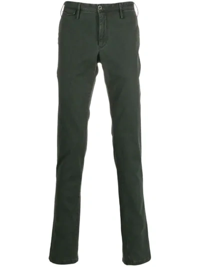 Pt01 Branded Chain Chinos In Green