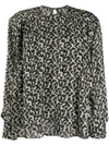 ISABEL MARANT LEAF PRINT BLOUSE