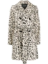 DOLCE & GABBANA DOUBLE-BREASTED LEOPARD COAT
