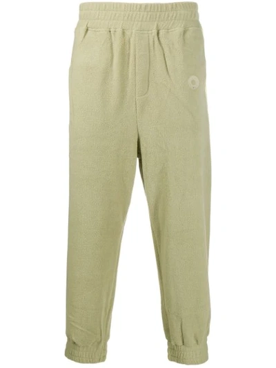 Drôle De Monsieur Textured Drawstring Trousers In Green