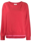 SEMICOUTURE TWO TONE KNIT JUMPER