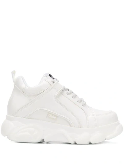 Buffalo Corin Platform Sneakers In White