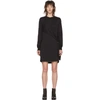 RAG & BONE RAG AND BONE BLACK DRAPED SHAW MINI DRESS