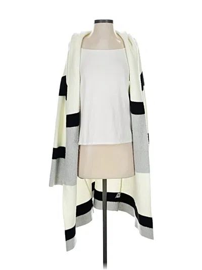 Pre-owned 21 Main Poncho In White