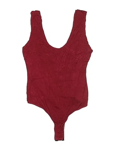 Pre-owned 21 Saints Bodysuit In Burgundy