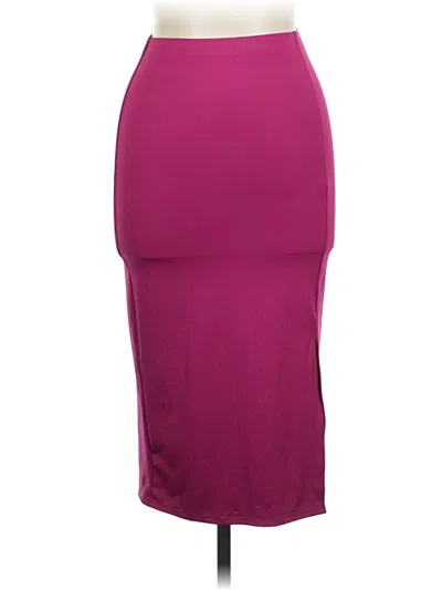 Pre-owned 21 Saints Casual Skirt In Burgundy