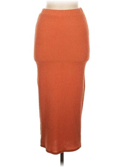 Pre-owned 21 Saints Casual Skirt In Orange