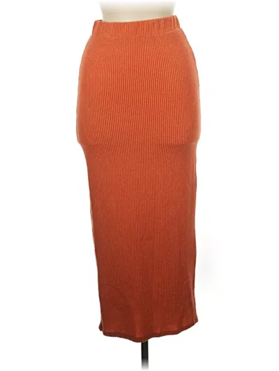 Pre-owned 21 Saints Casual Skirt In Orange