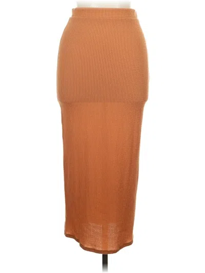 Pre-owned 21 Saints Casual Skirt In Orange