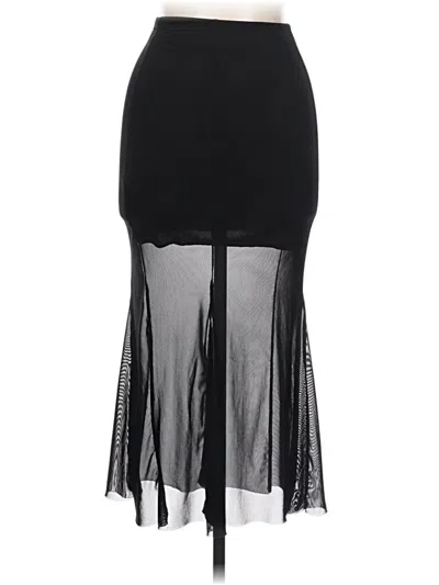 Pre-owned 21 Saints Formal Skirt In Black