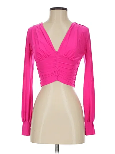 Pre-owned 21 Saints Long Sleeve Blouse In Pink
