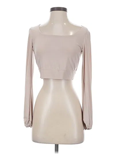 Pre-owned 21 Saints Long Sleeve Blouse In Tan