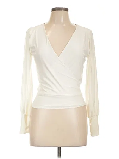 Pre-owned 21 Saints Long Sleeve Blouse In White