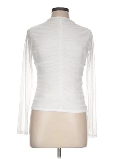 Pre-owned 21 Saints Long Sleeve Top White Turtleneck Tops