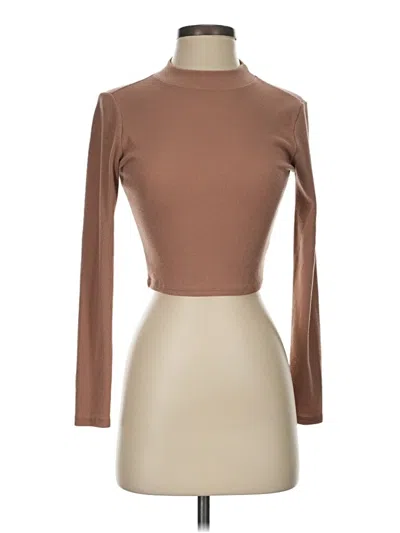 Pre-owned 21 Saints Long Sleeve Turtleneck In Tan