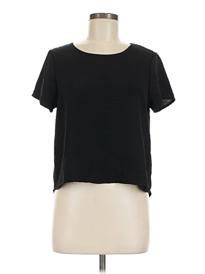 Pre-owned 21 Saints Short Sleeve Top Black Crew Neck Tops