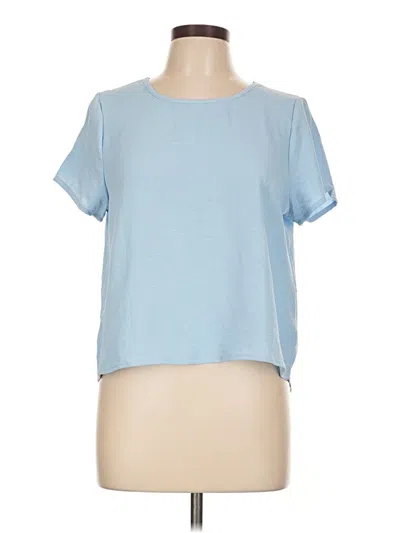 Pre-owned 21 Saints Short Sleeve Top Blue Crew Neck Tops