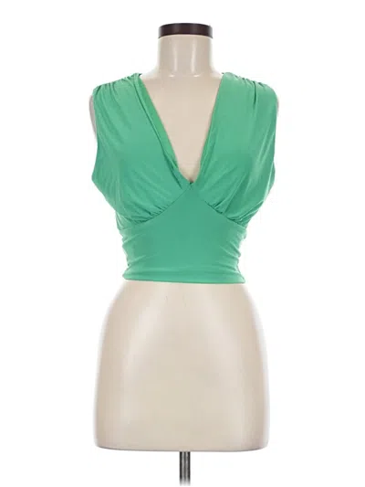 Pre-owned 21 Saints Sleeveless Blouse In Green