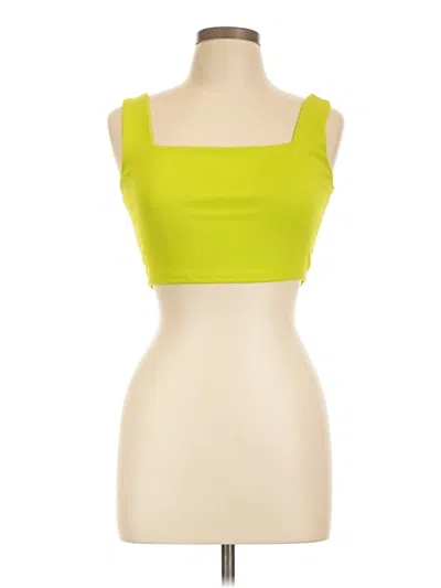 Pre-owned 21 Saints Tube Top Green Strapless Neckline Tops