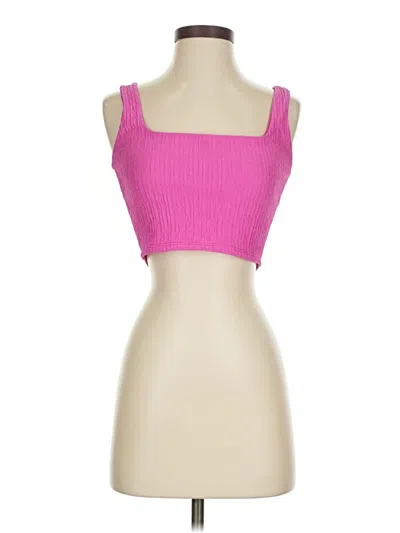 Pre-owned 21 Saints Tube Top Pink Strapless Neckline Tops