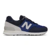 NEW BALANCE NEW BALANCE BLUE AND NAVY 574 CORE SNEAKERS