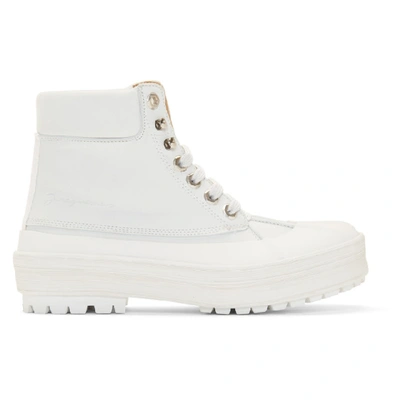 Jacquemus White 'les Meuniers Hautes' Boots