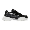 Valentino Vu V Face Chunky Leather Sneakers In Jq8nero/bia