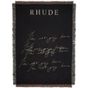 RHUDE RHUDE SSENSE EXCLUSIVE BLACK SOHO HOUSE EDITION IM NOT GOING HOME BLANKET