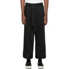 NAKED AND FAMOUS NAKED AND FAMOUS DENIM SSENSE EXCLUSIVE BLACK WIDE TROUSERS
