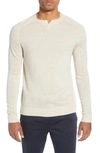 Good Man Brand Mvp Slim Fit Notch Neck Wool Sweater In Oatmeal