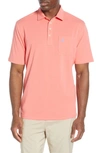 Johnnie-o The Original Regular Fit Polo In Coral Reefer