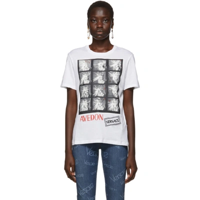 Versace X Avedon Donatella Photo Print T-shirt In White