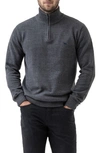 Rodd & Gunn Rodd And Gunn Merrick Bay Quarter-zip Sweater In Granite