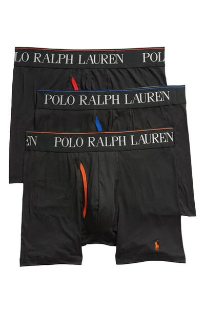 Polo Ralph Lauren 4d 3-pack Boxer Briefs In Black