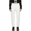 HAIDER ACKERMANN White Corduroy Classic Trousers