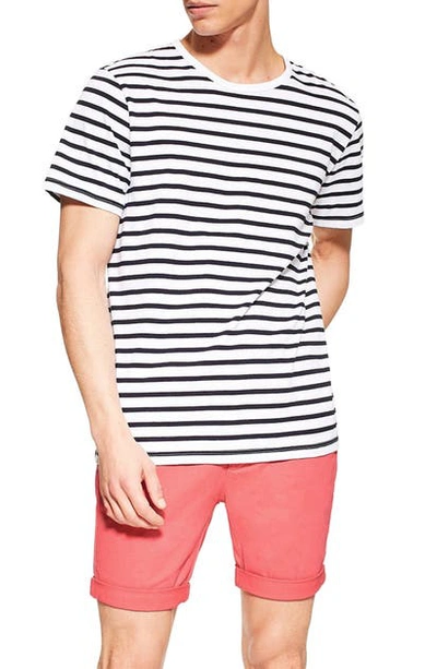 Topman Stretch Skinny Chino Shorts In Orange ModeSens