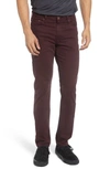 Ag Everett Slim Fit Straight Leg Print Pants In Norse Boysenberry