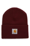 Carhartt Watch Hat In Merlot