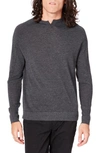 Good Man Brand Mvp Slim Fit Notch Neck Wool Sweater In Charcoal Heather