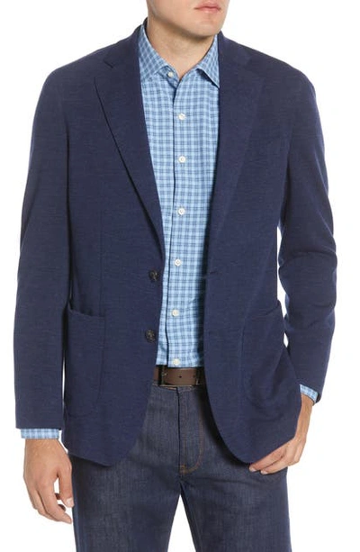 Peter Millar Wintertime Wool Blend Jersey Sport Coat In Starlight