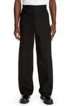 RAF SIMONS EMBROIDERED RELAXED FIT CHINO PANTS,192-350-10030-00099