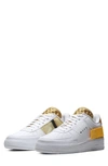 White/ Gold Suede/ Gold