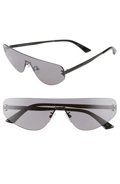 NEW McQ Alexander McQueen Unisex Flat Top Shield Sunglasses, 99mm NEW McQ Alexander McQueen Unisex Flat Top Shield Sunglasses  main image 2