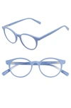 EYEBOBS CASE CLOSED 49MM ROUND READING GLASSES - BLUE MATTE,2419 10