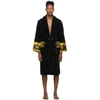 Versace Black I Heart Baroque Bath Robe